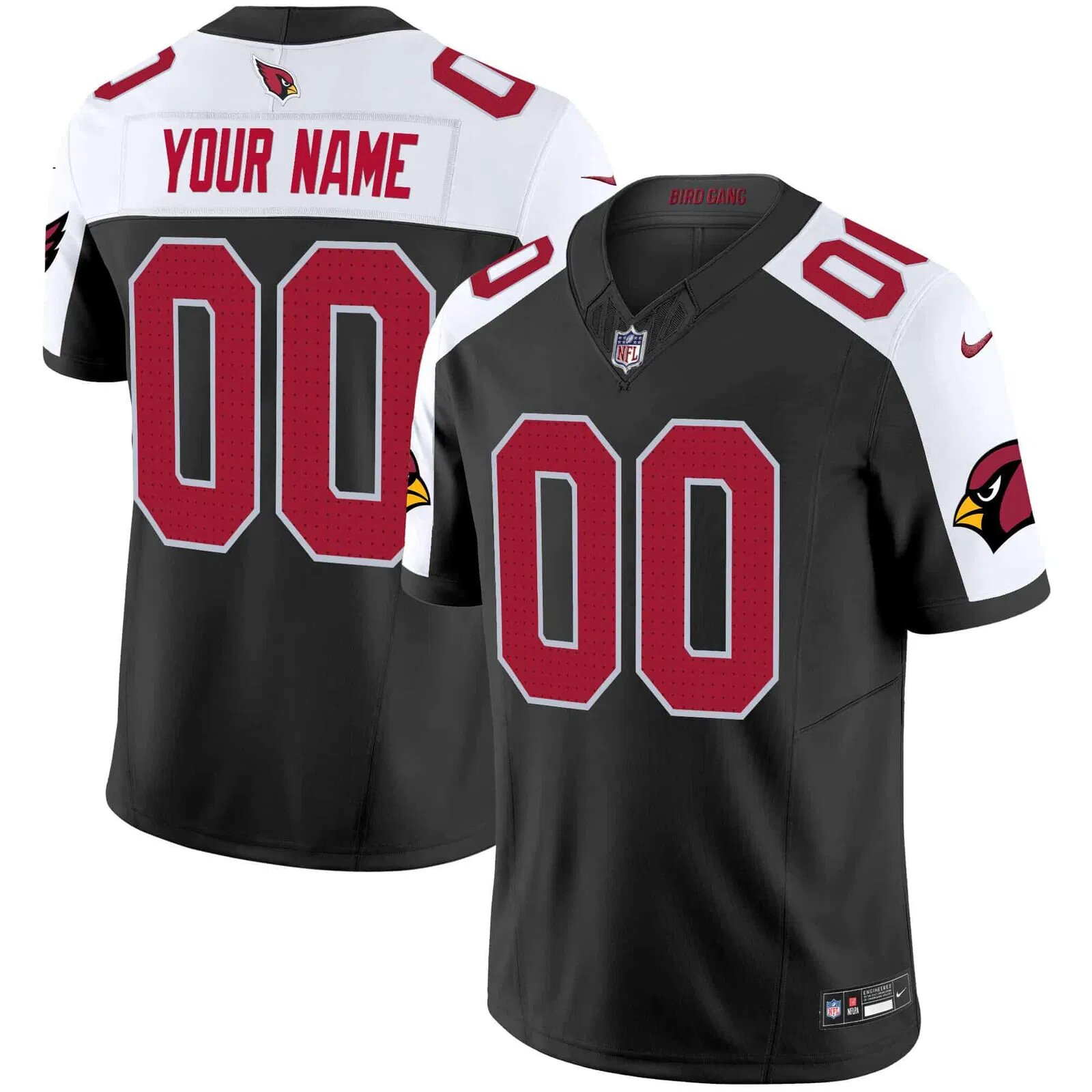 Men Arizona Cardinals Black Nike 2024 Vapor Limited Custom NFL Jersey->customized nfl jersey->Custom Jersey